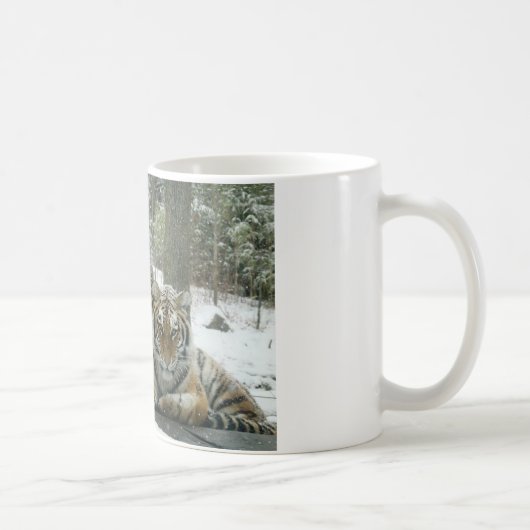 雪を楽しんで下さい コーヒーマグカップ (右)