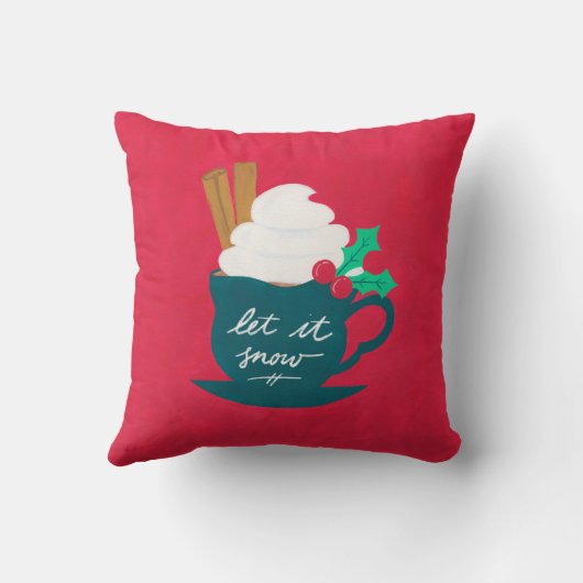 雪を積む1杯 クッション (裏面)