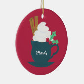 雪を積む1杯 セラミックオーナメント (右)