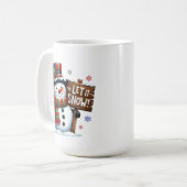 雪を積む コーヒーマグカップ (正面左)