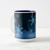 雪を積む ツートーンマグカップ (正面左)