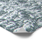 雪を覆う木 ポスター (角)