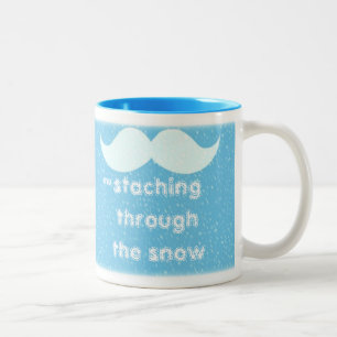 「雪を通したStaching ツートーンマグカップ