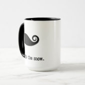 雪を通したStaching… -マグ マグカップ (正面左)