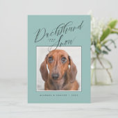 雪を通してダックスフント写真を追加 (スタンド正面)