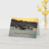 雪を通って紛砕 カード (黄色い花)