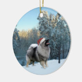 雪を通って紛砕… セラミックオーナメント (左)