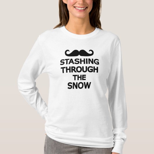 雪を通って隠匿 Tシャツ (正面)