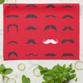 「雪を通ってtaching キッチンタオル (折り畳み)