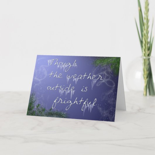 雪を降らす シーズンカード (正面)