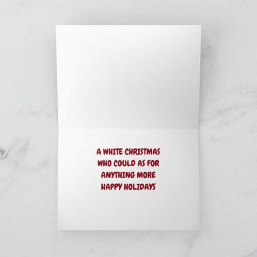 *雪を降らせよう*クリスマスの祝い シーズンカード (内部)