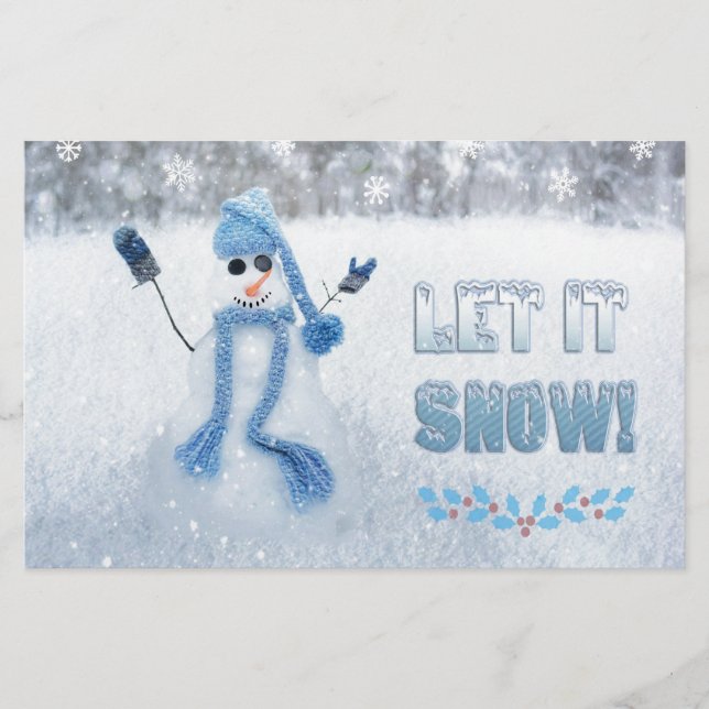 雪を降らせる (正面)