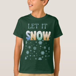 雪を降らせる – おもしろいクリスマス Tシャツ