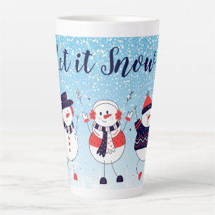 雪を降らせる カフェラテマグ