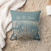 雪を降らせる クッション (ブランケット)