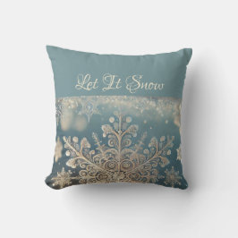 雪を降らせる クッション