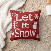 雪を降らせる クッション (ブランケット)