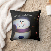 雪を降らせる クッション (ブランケット)