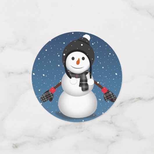 雪を降らせる コンフェッティ (スモール正面)