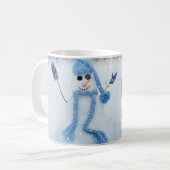 雪を降らせる コーヒーマグカップ (正面左)