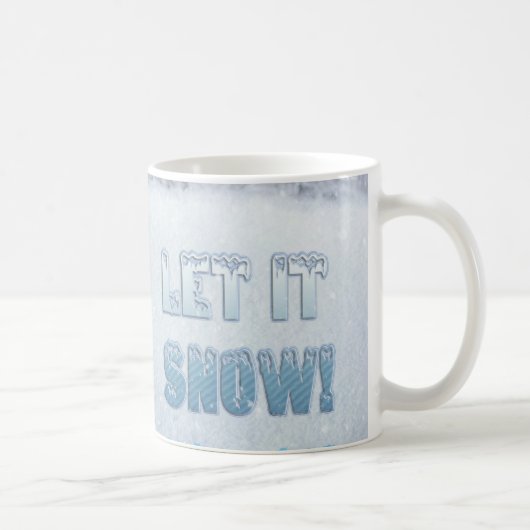 雪を降らせる コーヒーマグカップ (右)