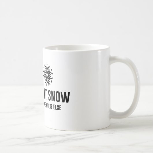 雪を降らせる コーヒーマグカップ (右)