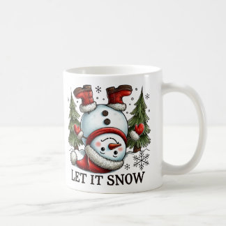 雪を降らせる コーヒーマグカップ