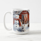 雪を降らせる コーヒーマグカップ (左)