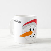 雪を降らせる コーヒーマグカップ (正面左)