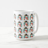 雪を降らせる コーヒーマグカップ (正面右)