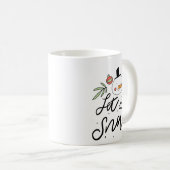 雪を降らせる コーヒーマグカップ (正面右)