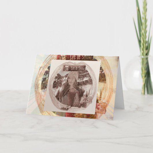 雪を降らせる シーズンカード (正面)