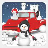 雪を降らせる スクエアシール (正面)