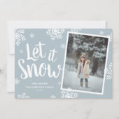 雪を降らせる |スノーフレーク・フォトオーバーレイ シーズンカード (正面)