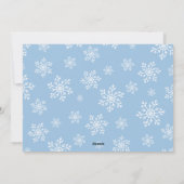 雪を降らせる |スノーフレーク・フォトオーバーレイ・フラット シーズンカード (裏面)