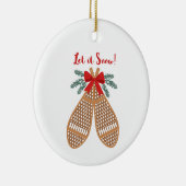 雪を降らせる セラミックオーナメント (右)