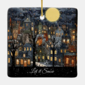 雪を降らせる セラミックオーナメント (裏面)