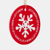 雪を降らせる セラミックオーナメント (右)