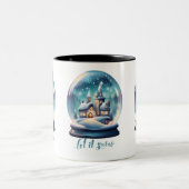 雪を降らせる ツートーンマグカップ (中央)