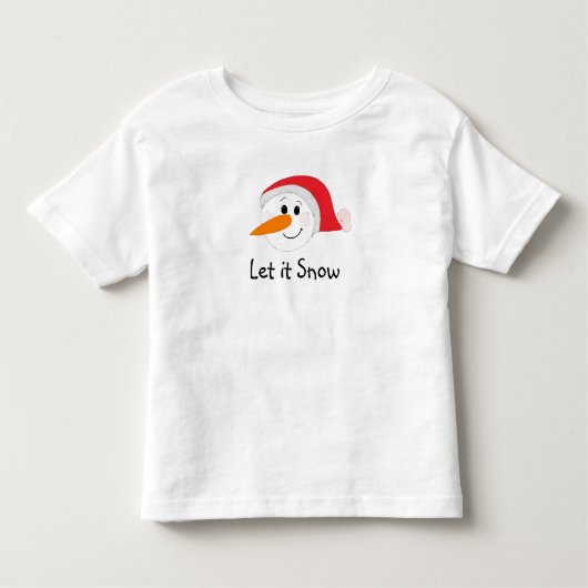 雪を降らせる トドラーTシャツ (正面)