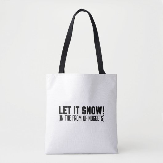 雪を降らせる トートバッグ (正面)