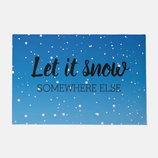 雪を降らせる ドアマット (正面)