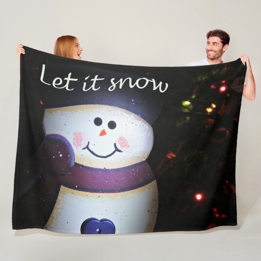 雪を降らせる フリースブランケット (インサイチュ)