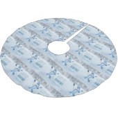 雪を降らせる ブラッシュドポリエステルツリースカート (アングル)