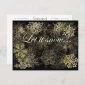 雪を降らせる | ブルービーチソング™はがき ポストカード (正面/裏面)