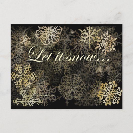 雪を降らせる | ブルービーチソング™はがき ポストカード (正面)