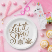 雪を降らせる ペーパープレート (パーティー)