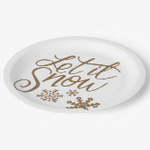 雪を降らせる ペーパープレート (アングル)