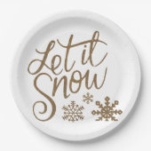 雪を降らせる ペーパープレート (正面)