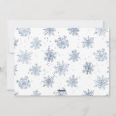 雪を降らせる |ホリデーフォトカード シーズンカード (裏面)